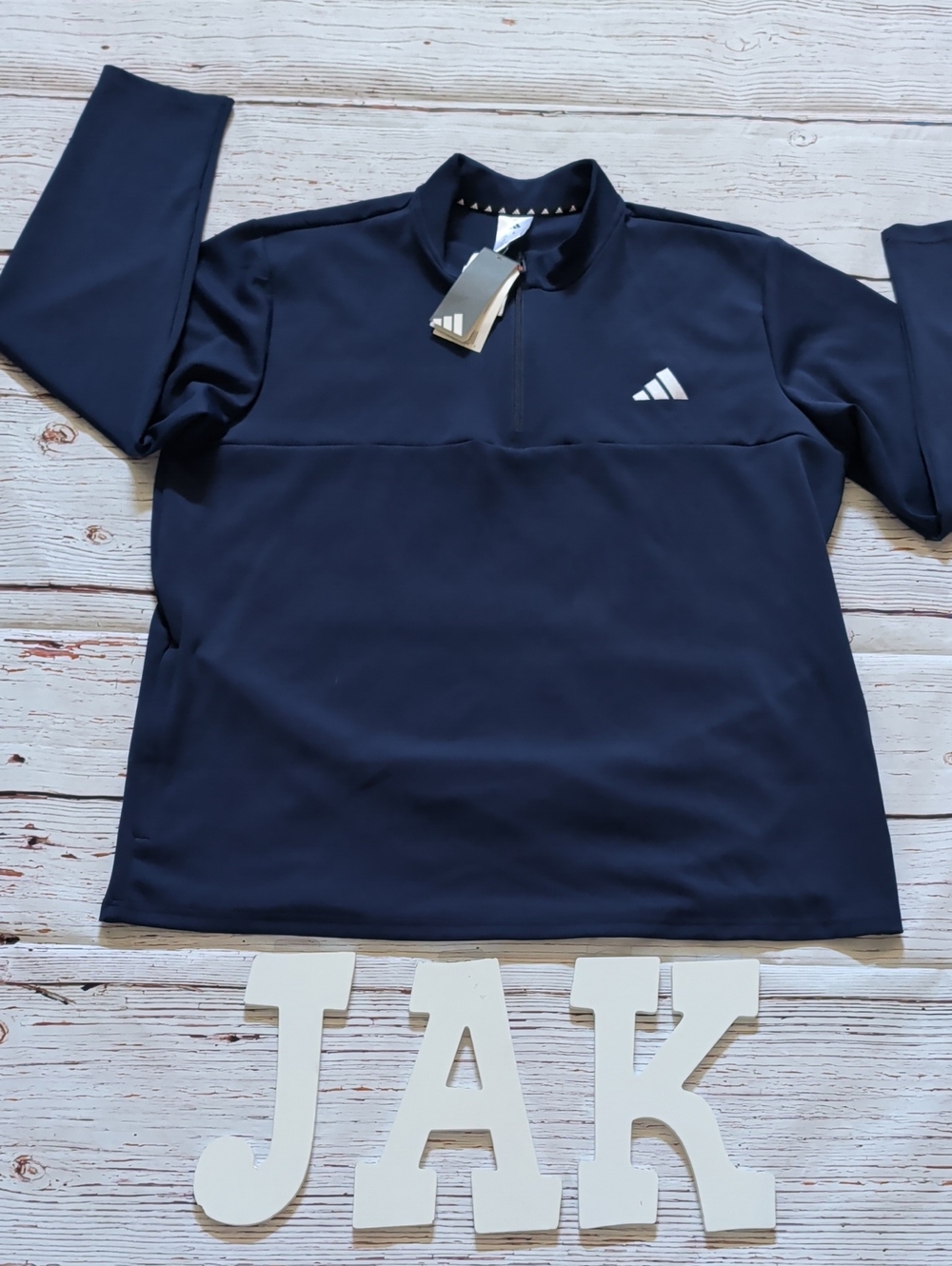 🆕Adidas Men's Navy 1/4 Zip Pullover